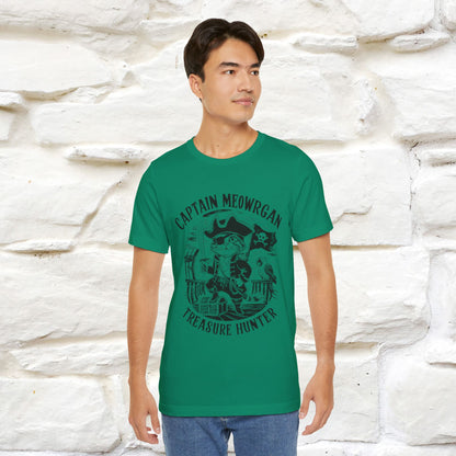 Captain Meowrgan Treasure Hunter |  |Cat T-Shirt | Nunu&Miao Studio - Nunu&Miao Studio