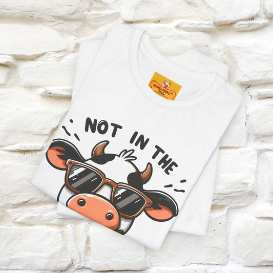 Not In The Moood – Funny Cow Pun T-Shirt | Nunu & Miao Studio - Nunu&Miao Studio
