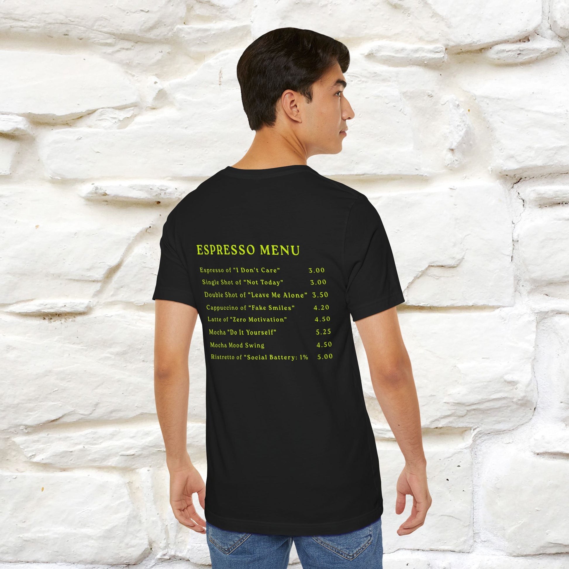 "More Espresso Less Depresso" |Cat T-Shirt | Nunu&Miao Studio - Nunu&Miao Studio