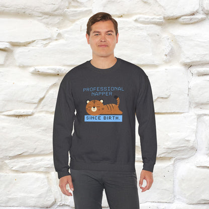 ''Professional Napper Since Birth'' |Cat Sweatshirt | Nunu&Miao Studio