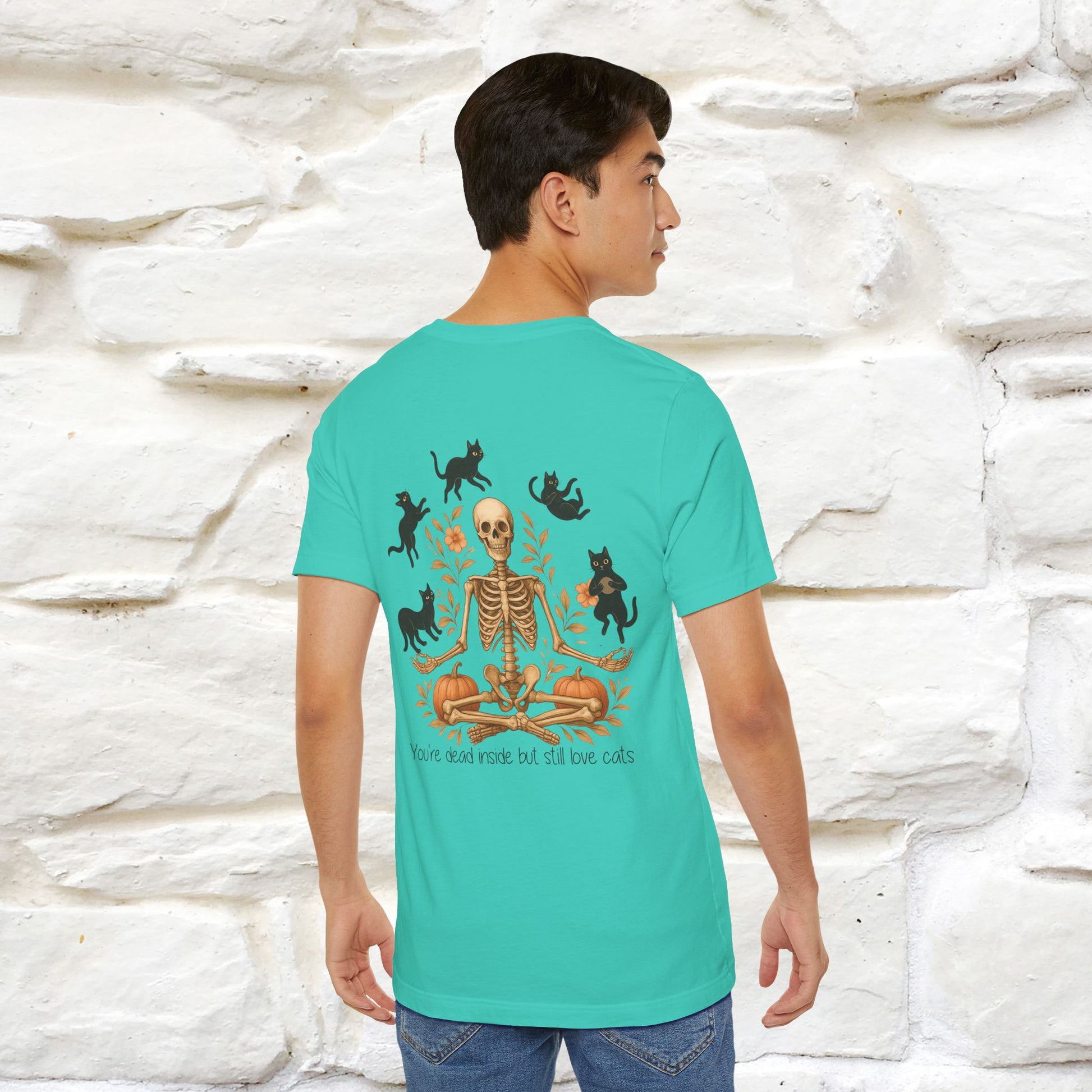 "You're Dead Inside But Still Love Cats " Halloween Cat T-shirt |Nunu&Miao Studio - Nunu&Miao Studio