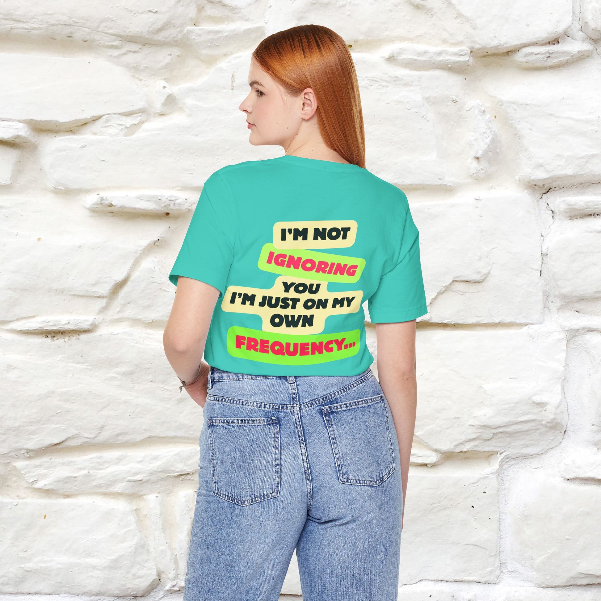 "I'm Not Ignoring You. I'm Just  .. " Cat T-Shirt | Front & Back Design | Nunu&Miao Studio - Nunu&Miao Studio