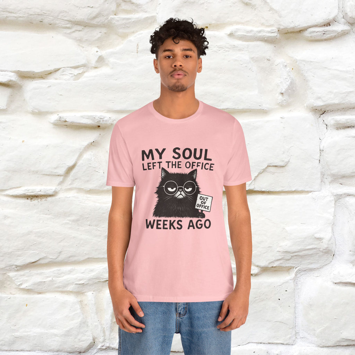 "My Soul Left The Office..." |Funny Cat T-Shirt | Nunu&Miao Studio