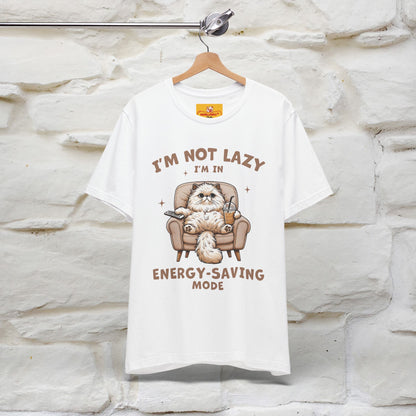 "I'm Not Lazy I'm In Energy-Saving Mode " Cat T-shirt |Nunu&Miao Studio - Nunu&Miao Studio