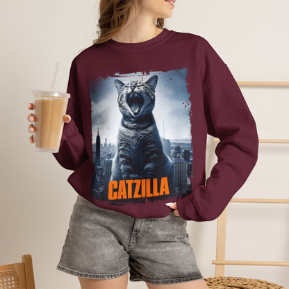 "Catzilla'' |Cat Sweatshirt | Nunu&Miao Studio