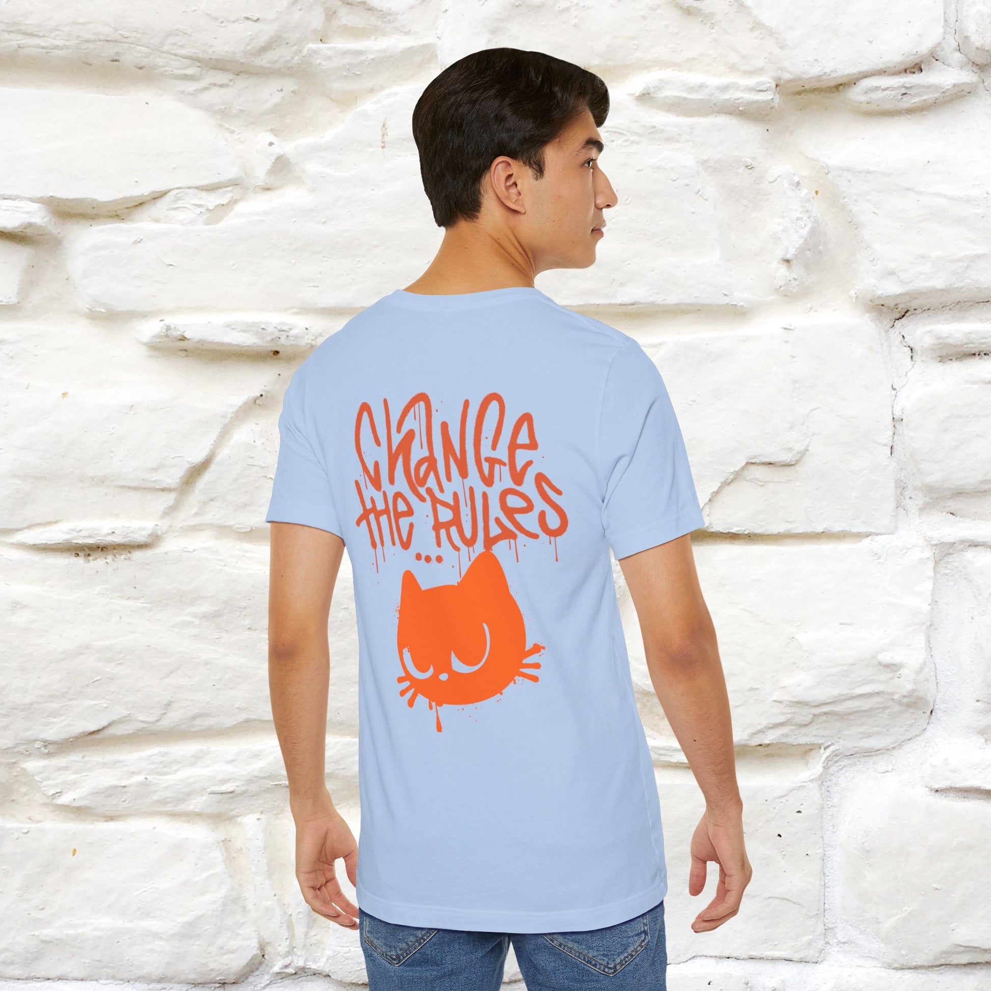 ''Change The Rules'' - Cat T-shirt -Nunu&Miao Studio - Nunu&Miao Studio