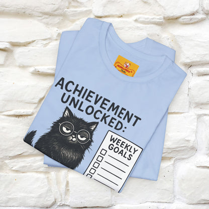 "Achievement Unlocked Bare Minimum." |Cat T-Shirt | Nunu&Miao Studio - Nunu&Miao Studio