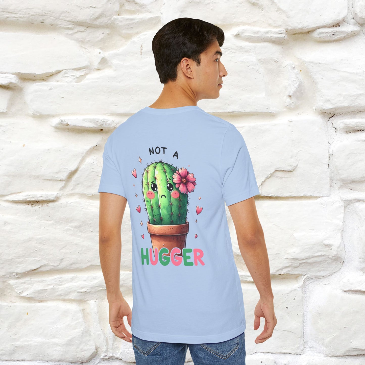 "Not A Hugger" |Funny T-Shirt | Front & Back Design|Nunu&Miao Studio - Nunu&Miao Studio