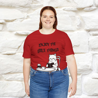 "Enjoy The Little Things." Cat T-Shirt | Nunu&Miao Studio