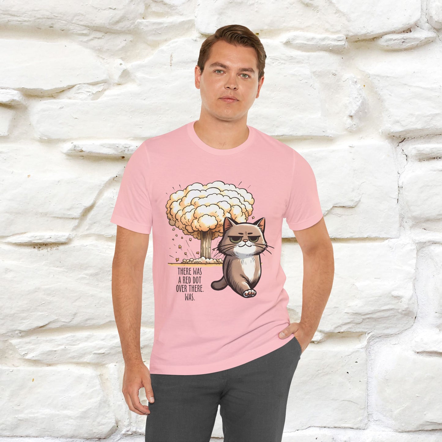 ''The Red Dot Chase'' Funny Cat T-Shirt | Nunu&Miao Studio - Nunu&Miao Studio