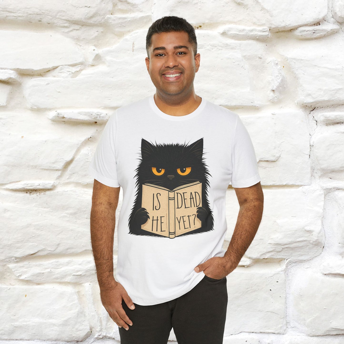 "Is He Dead Yet" |Cat T-Shirt | Nunu&Miao Studio - Nunu&Miao Studio