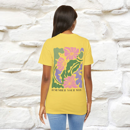 "Remember Your Why'' Cat T-Shirt Front and Back Design | Nunu&Miao Studio - Nunu&Miao Studio