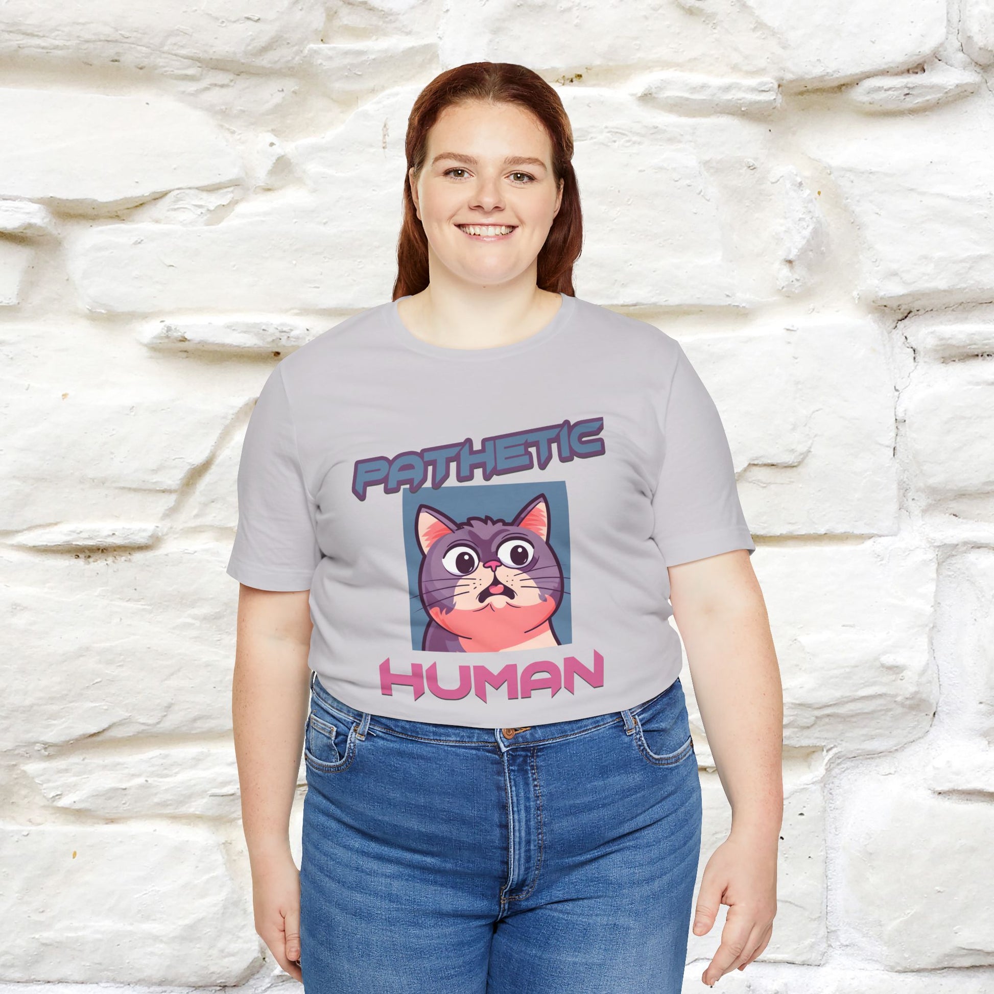 ''Pathetic Human'' | Funny Cat T-Shirt | Nunu&Miao Studio - Nunu&Miao Studio