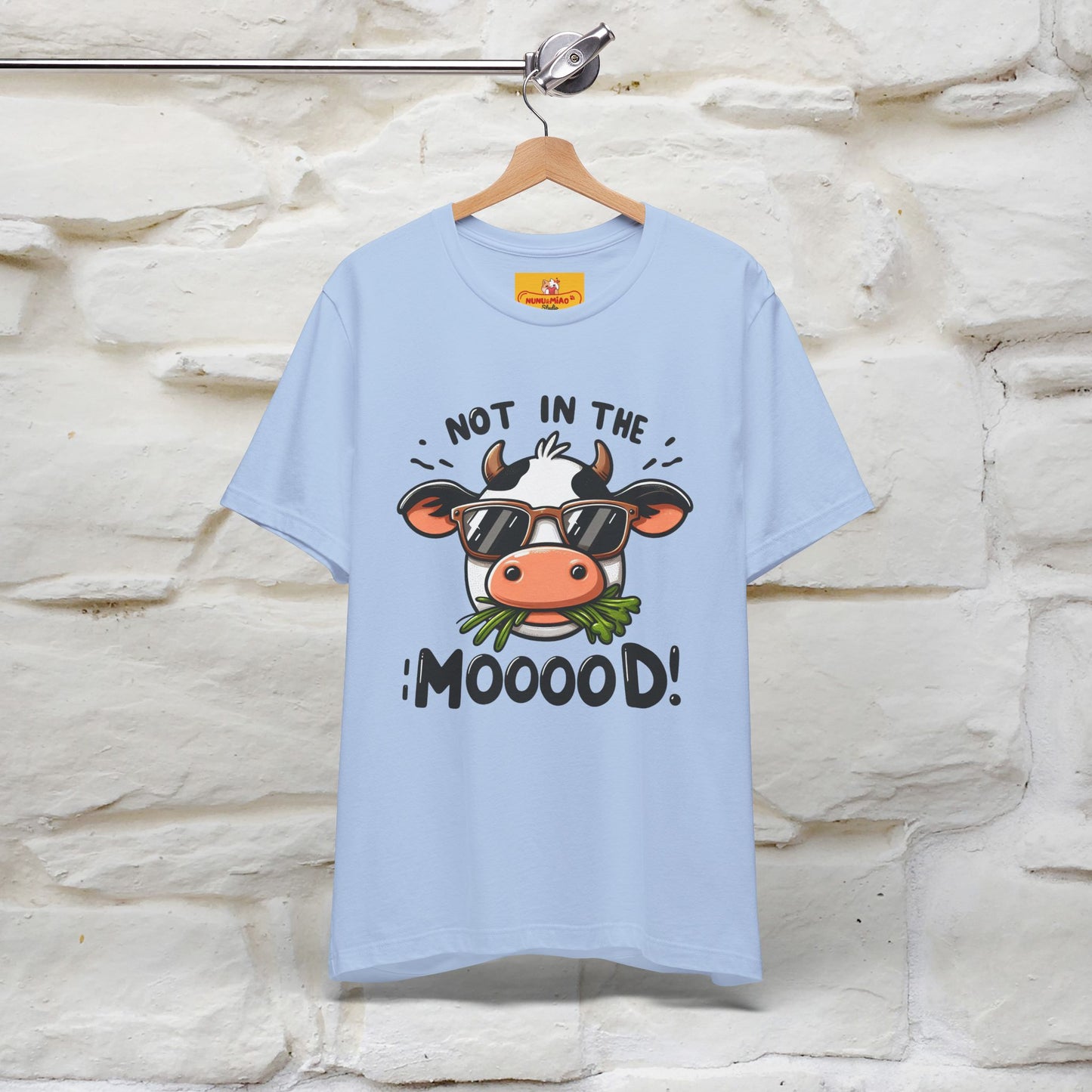 Not In The Moood – Funny Cow Pun T-Shirt | Nunu & Miao Studio - Nunu&Miao Studio