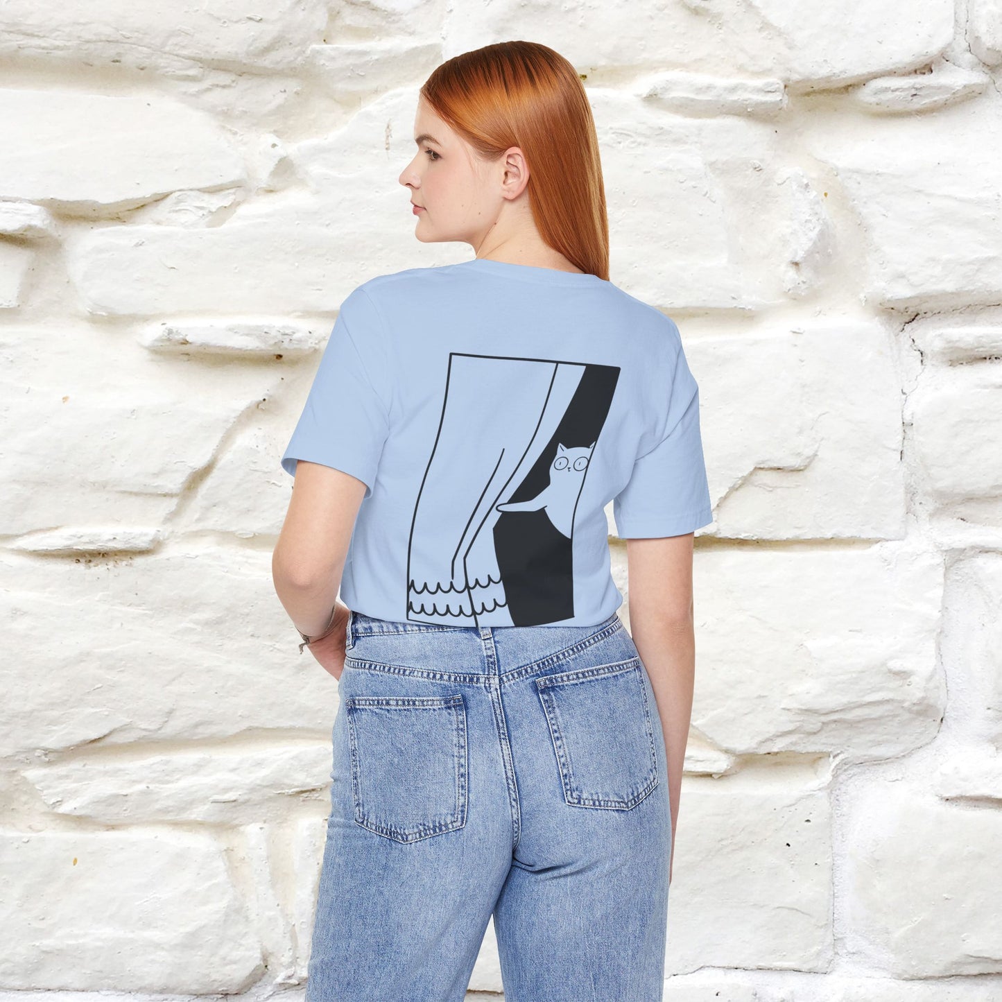 “Don’t trust atoms… they make up everything.” |  Cat T-Shirt | Front & Back Design | Nunu&Miao Studio