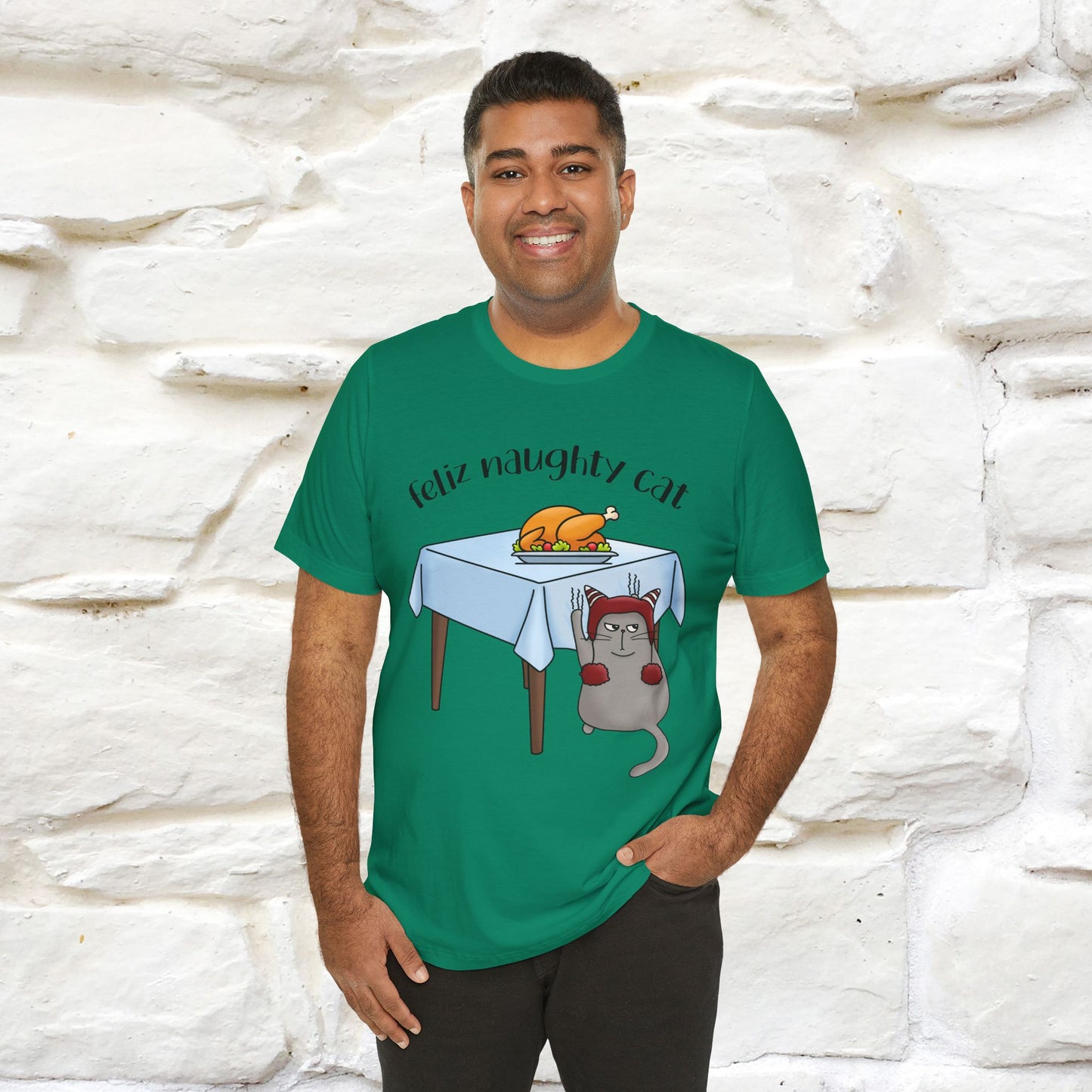 "Feliz Naughty Cat" |Funny Cat T-Shirt | Nunu&Miao Studio