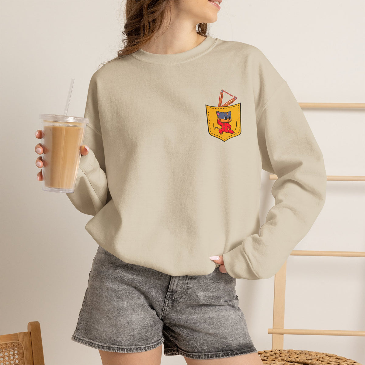"Cattitude Master'' |Cat Sweatshirt | Nunu&Miao Studio