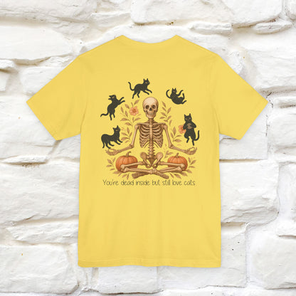 "You're Dead Inside But Still Love Cats " Halloween Cat T-shirt |Nunu&Miao Studio - Nunu&Miao Studio