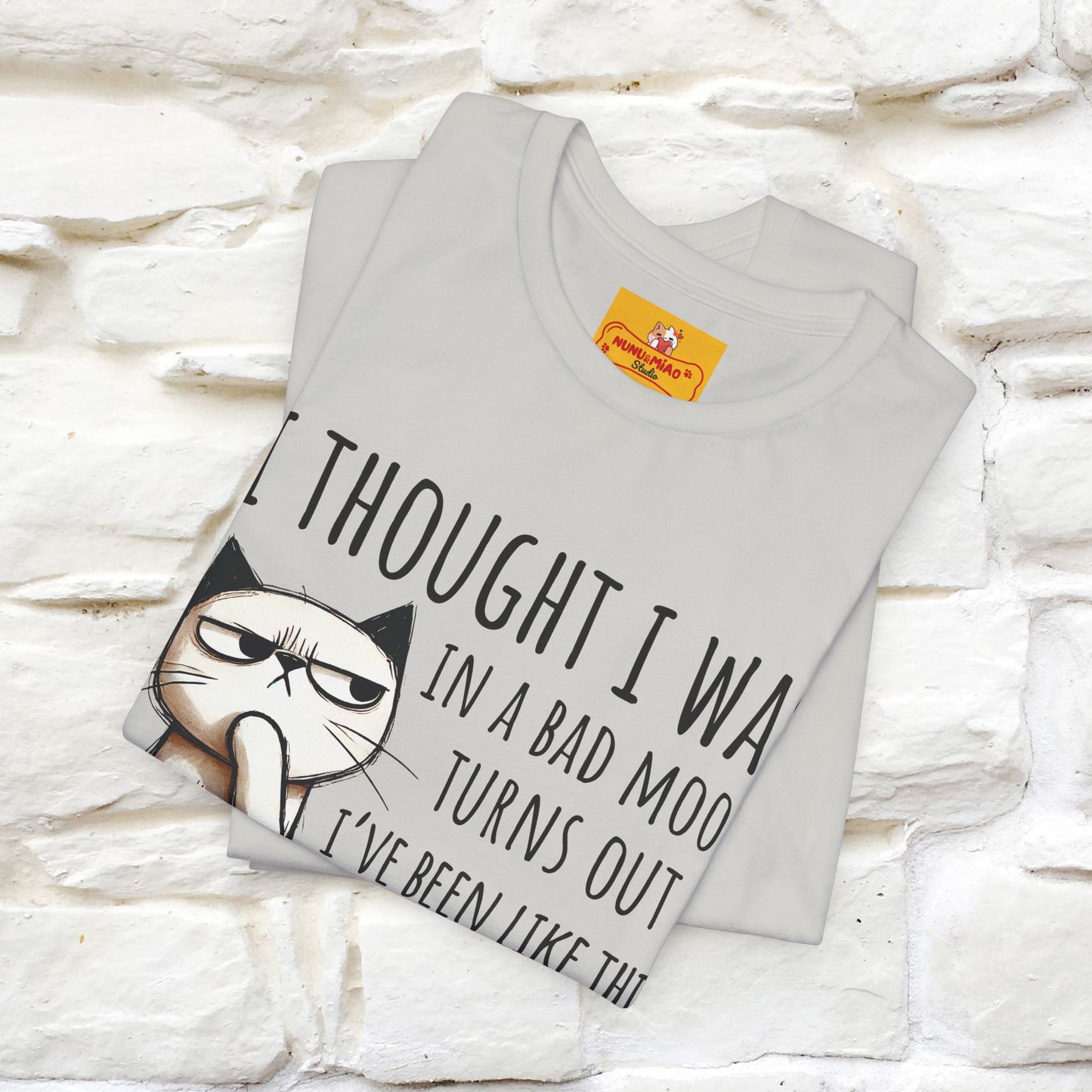 "I Thought I was In A Bad Mood.. " Cat  T-shirt |Nunu&Miao Studio - Nunu&Miao Studio