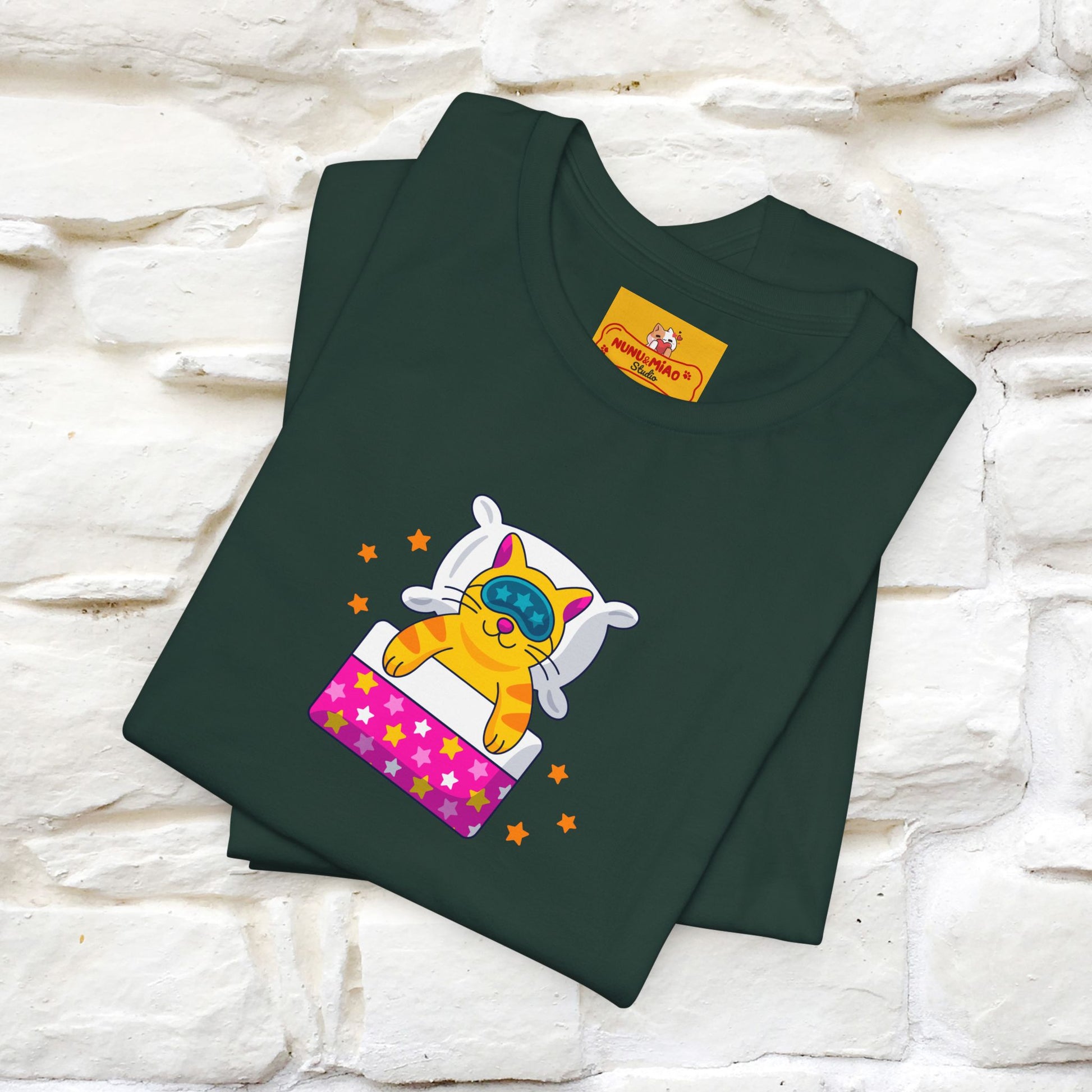 "I Am Sorry I Have Plans With My Bed" |  Cat T-Shirt | Front & Back Design | Nunu&Miao Studio - Nunu&Miao Studio