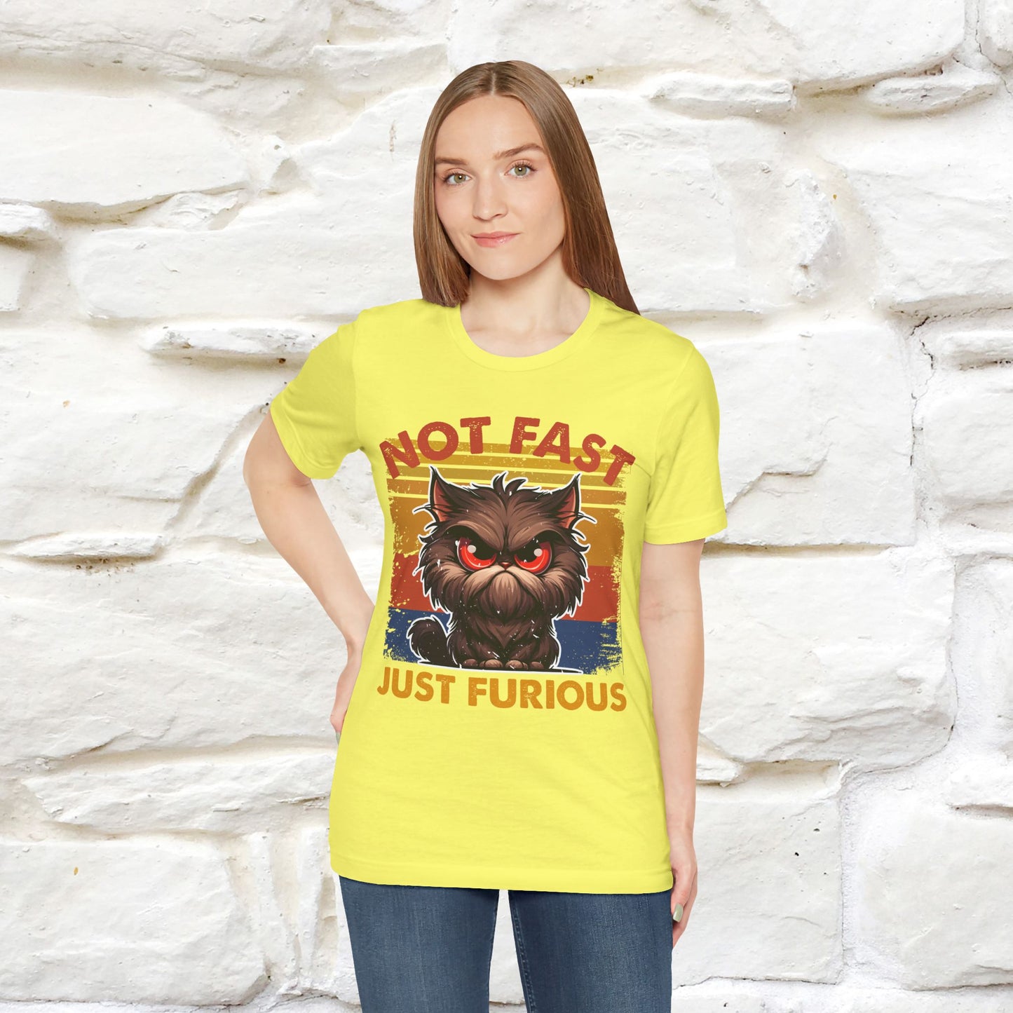 Not Fast, Just Furious |  Sarcastic Cat T-Shirt | Nunu&Miao Studio - Nunu&Miao Studio