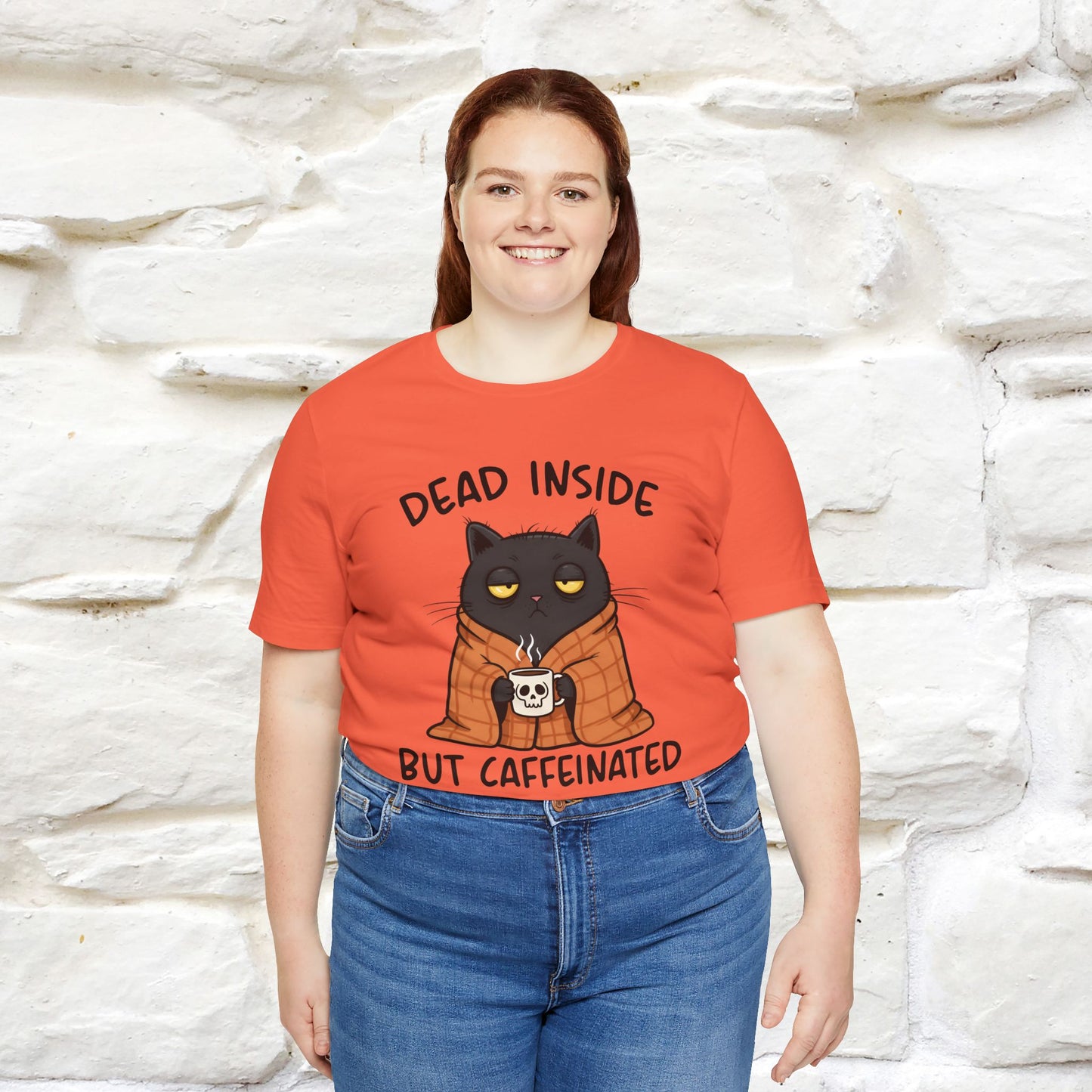 "Dead Inside But Caffeinated" |Funny T-Shirt | Nunu&Miao Studio - Nunu&Miao Studio