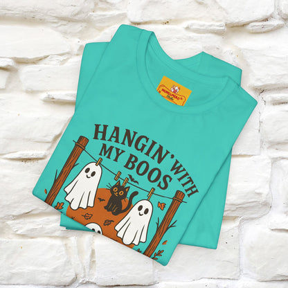 "Hanging With My Boos" Halloween Cat T-shirt |Nunu&Miao Studio - Nunu&Miao Studio