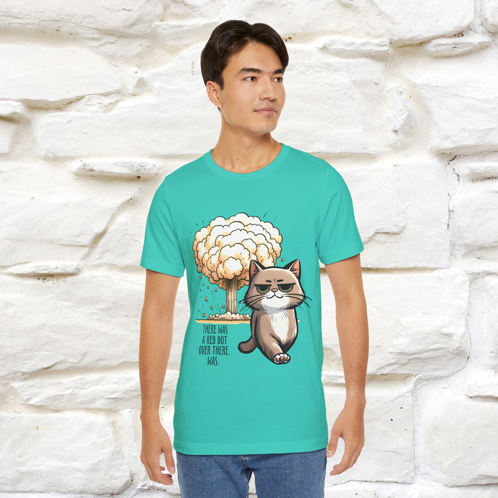 ''The Red Dot Chase'' Funny Cat T-Shirt | Nunu&Miao Studio - Nunu&Miao Studio