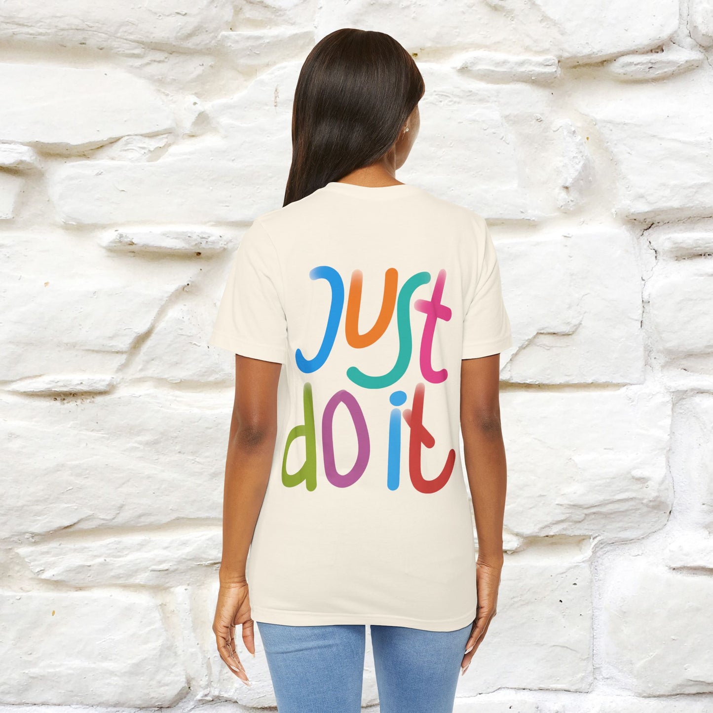 "Yes, Just Do It" Cat T-Shirt| Front & Back Design | Nunu&Miao Studio - Nunu&Miao Studio