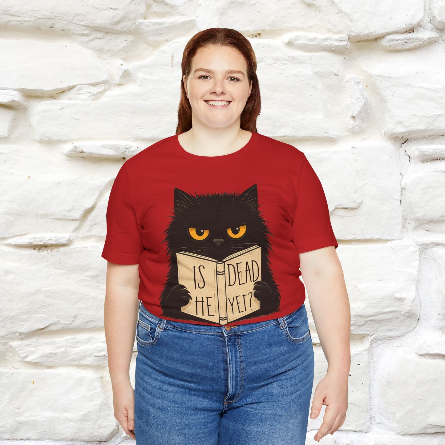 "Is He Dead Yet" |Cat T-Shirt | Nunu&Miao Studio - Nunu&Miao Studio