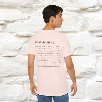 "More Espresso Less Depresso" |Cat T-Shirt | Nunu&Miao Studio - Nunu&Miao Studio