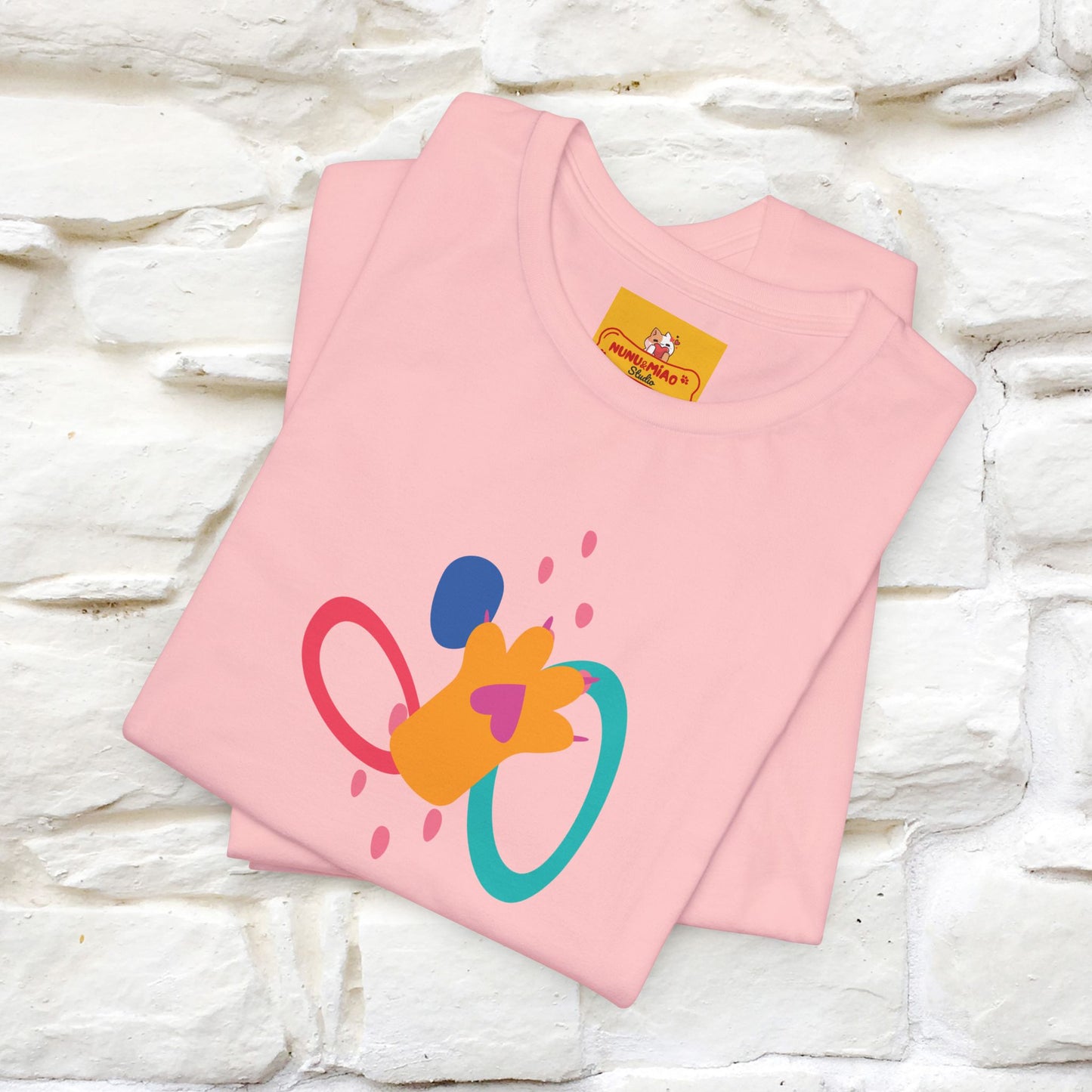 ''The Power Of Meow'' Cat T-Shirt Front and Back Design | Nunu&Miao Studio - Nunu&Miao Studio