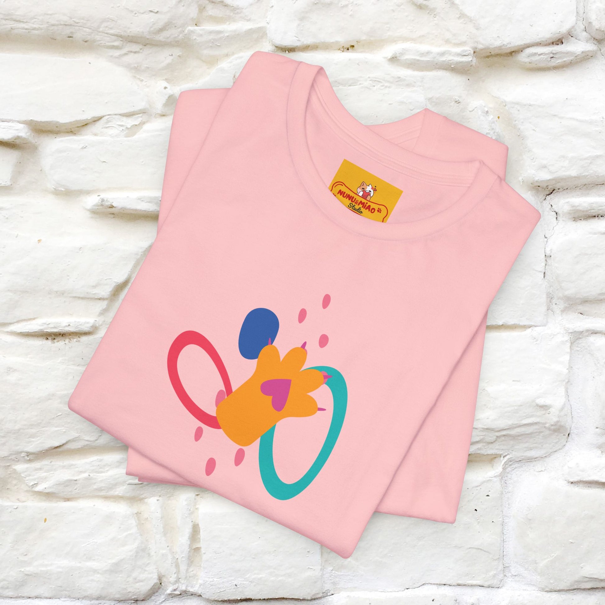 ''The Power Of Meow'' Cat T-Shirt Front and Back Design | Nunu&Miao Studio - Nunu&Miao Studio