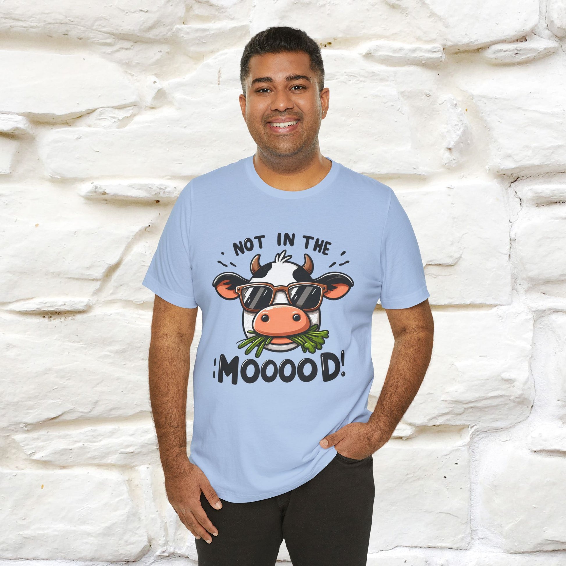 Not In The Moood – Funny Cow Pun T-Shirt | Nunu & Miao Studio - Nunu&Miao Studio