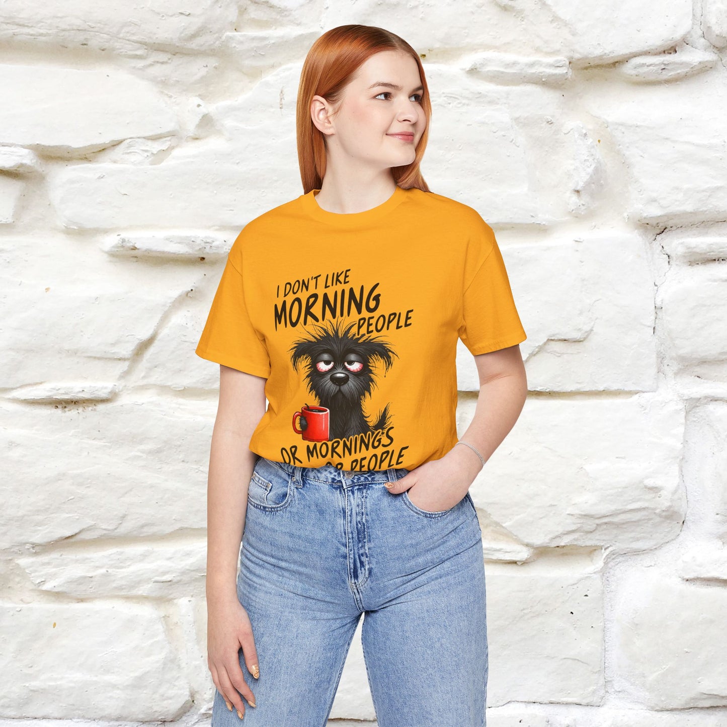 "I Don't Like Morning People..." Funny T-shirt |Nunu&Miao Studio - Nunu&Miao Studio