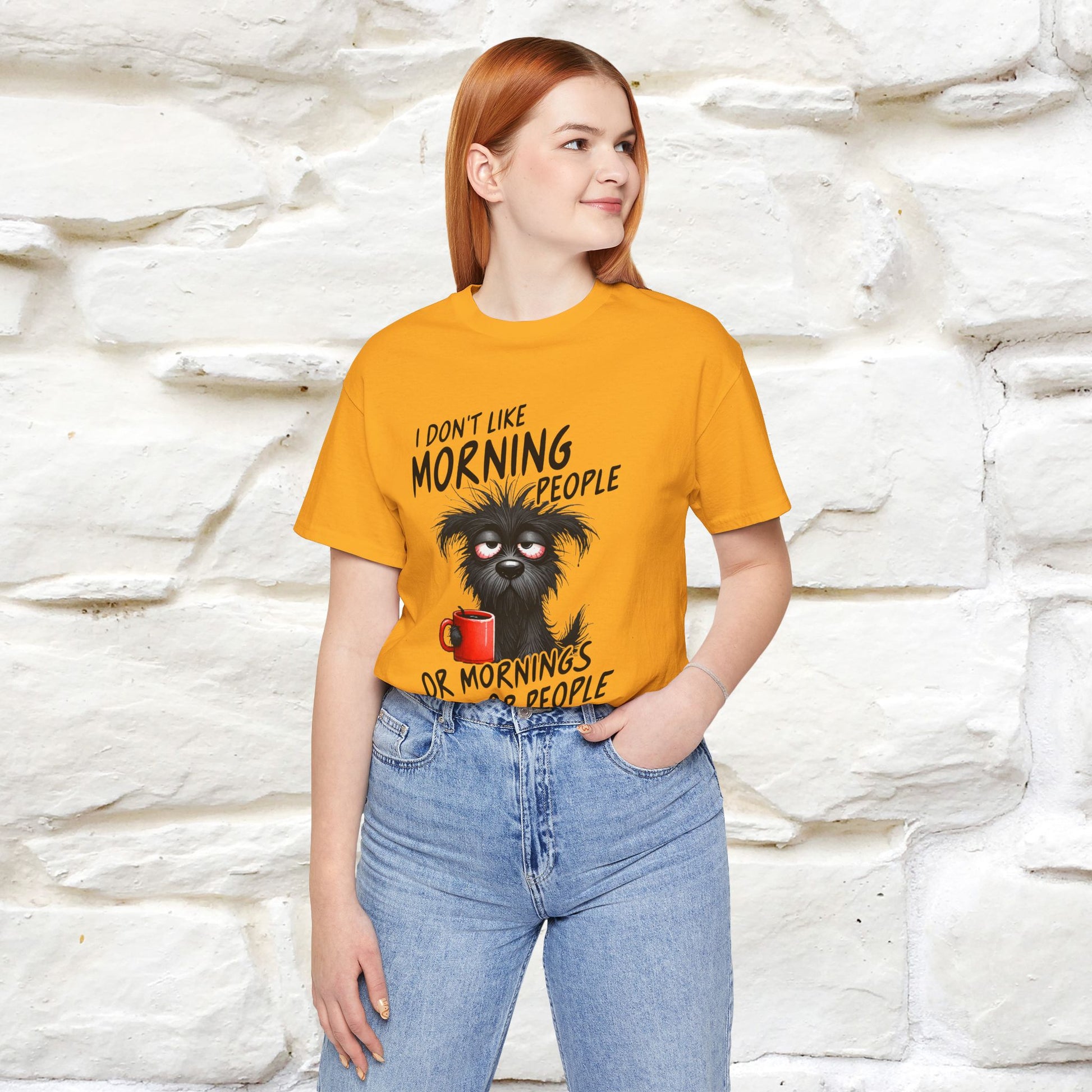 "I Don't Like Morning People..." Funny T-shirt |Nunu&Miao Studio - Nunu&Miao Studio