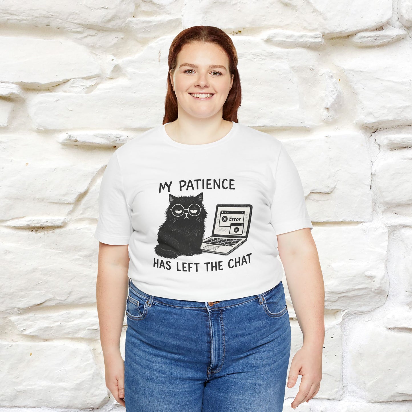 "My Patience Has Left The Chat" |Cat T-Shirt | Nunu&Miao Studio - Nunu&Miao Studio