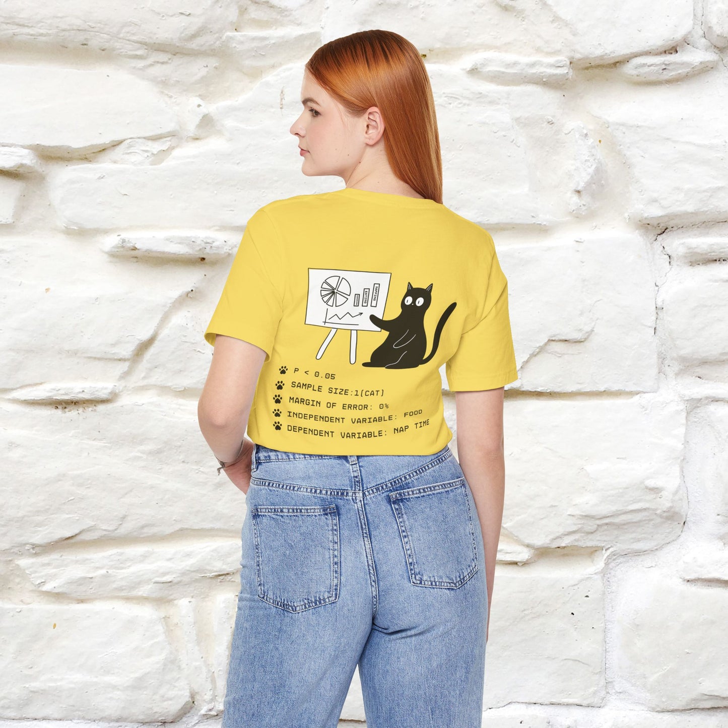 “Trust me, I’m statistically significant.”|  Cat T-Shirt | Front & Back Design | Nunu&Miao Studio