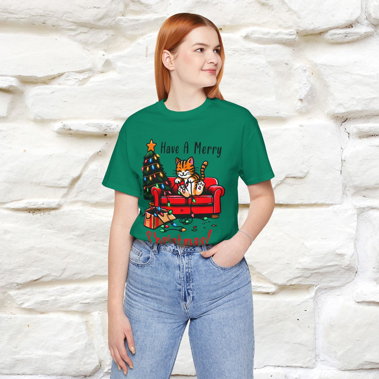 "Have A Merry..." |Funny Cat  T-Shirt | Nunu&Miao Studio
