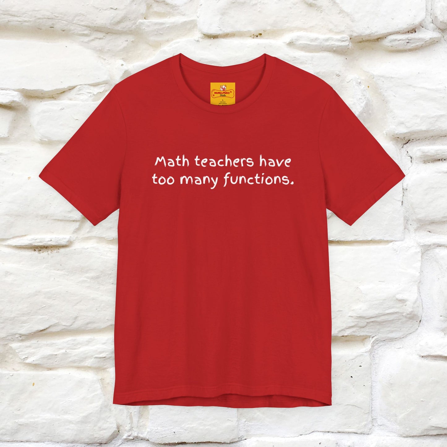 “Math teachers have too many functions.”|  Cat T-Shirt | Front & Back Design | Nunu&Miao Studio