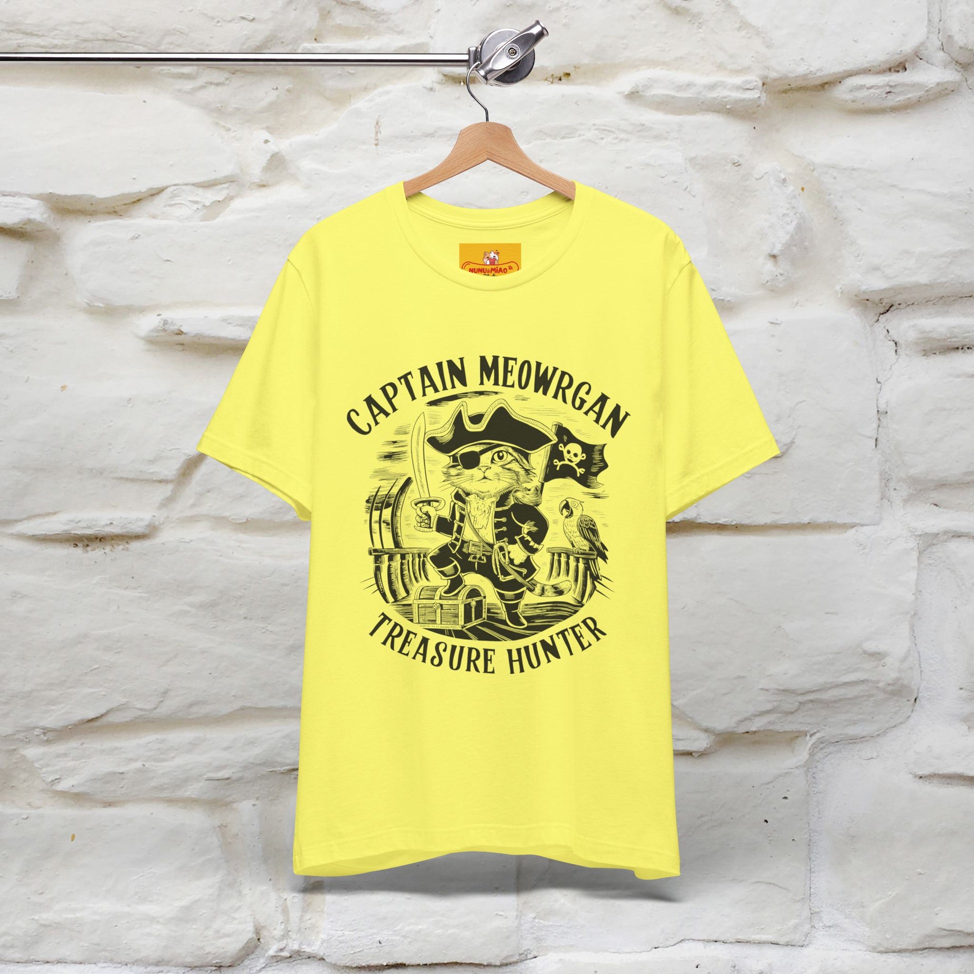 Captain Meowrgan Treasure Hunter |  |Cat T-Shirt | Nunu&Miao Studio - Nunu&Miao Studio