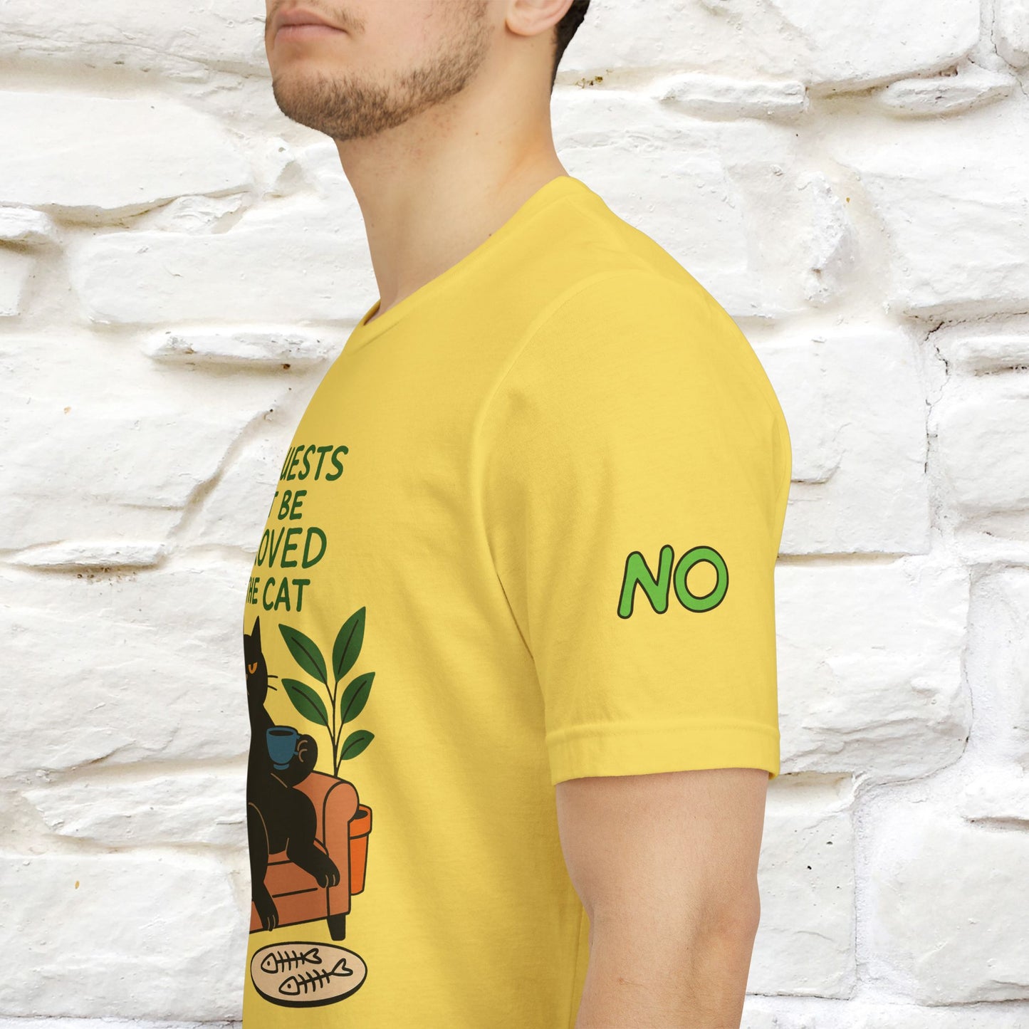 "All Guest Must Be Approved By The Cat - NO,MAYBE" Cat T-shirt |Nunu&Miao Studio