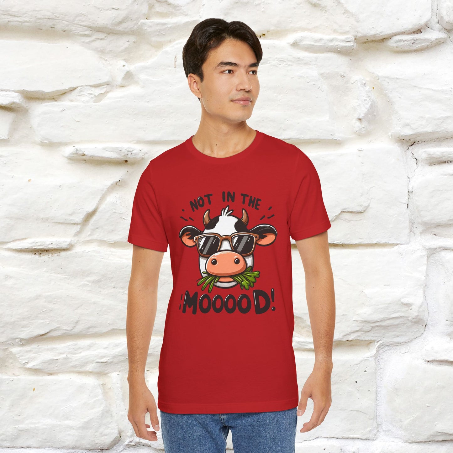 Not In The Moood – Funny Cow Pun T-Shirt | Nunu & Miao Studio - Nunu&Miao Studio