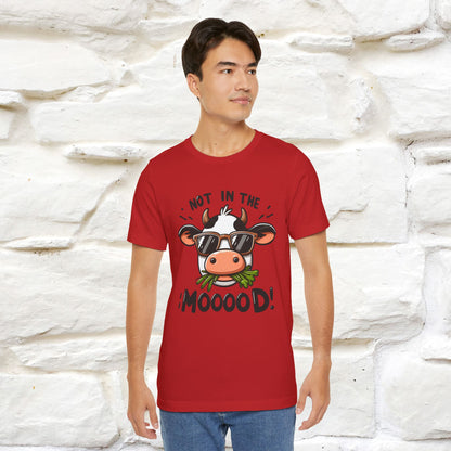 Not In The Moood – Funny Cow Pun T-Shirt | Nunu & Miao Studio - Nunu&Miao Studio