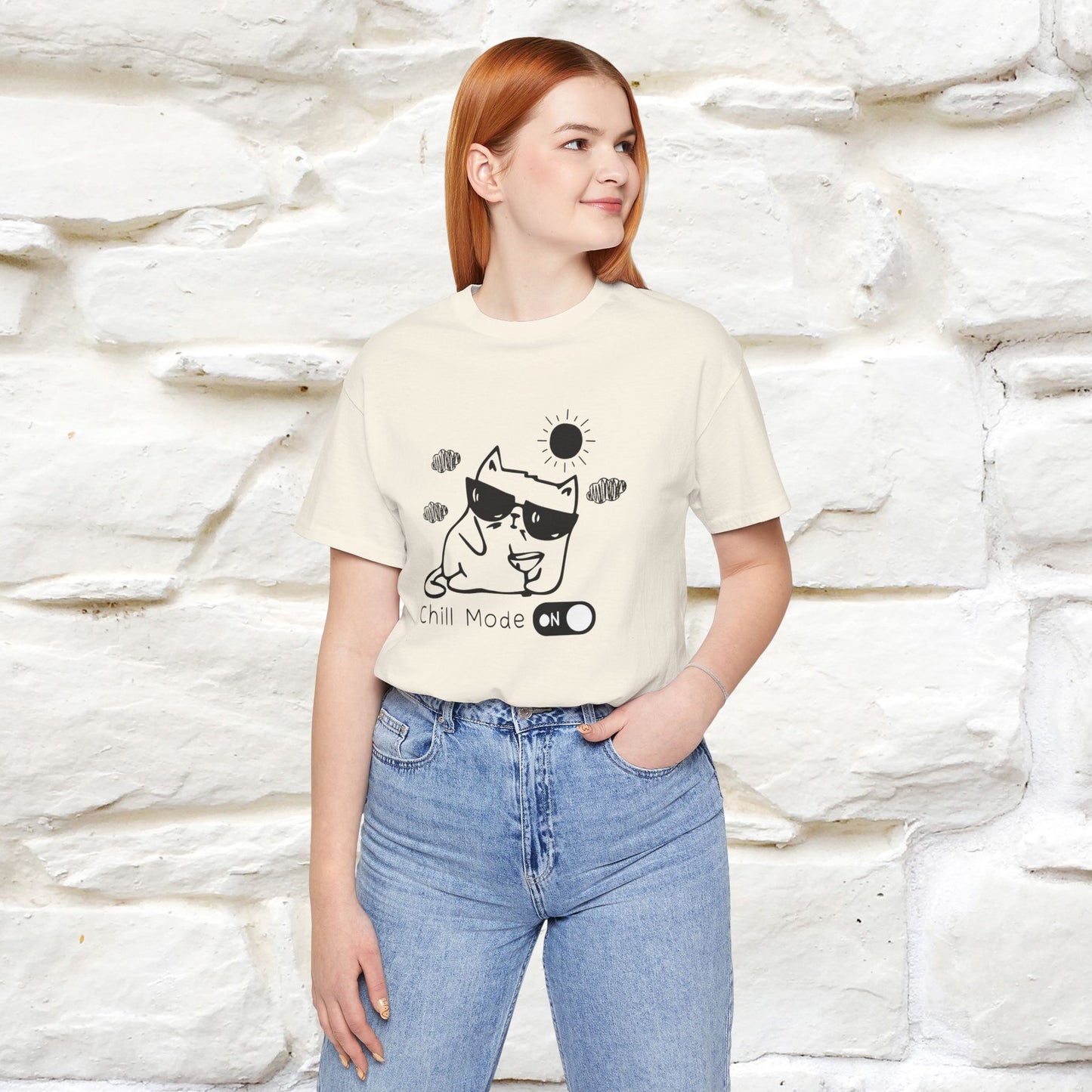 ''Chill Mode on'' Cat T-Shirt | Nunu&Miao Studio