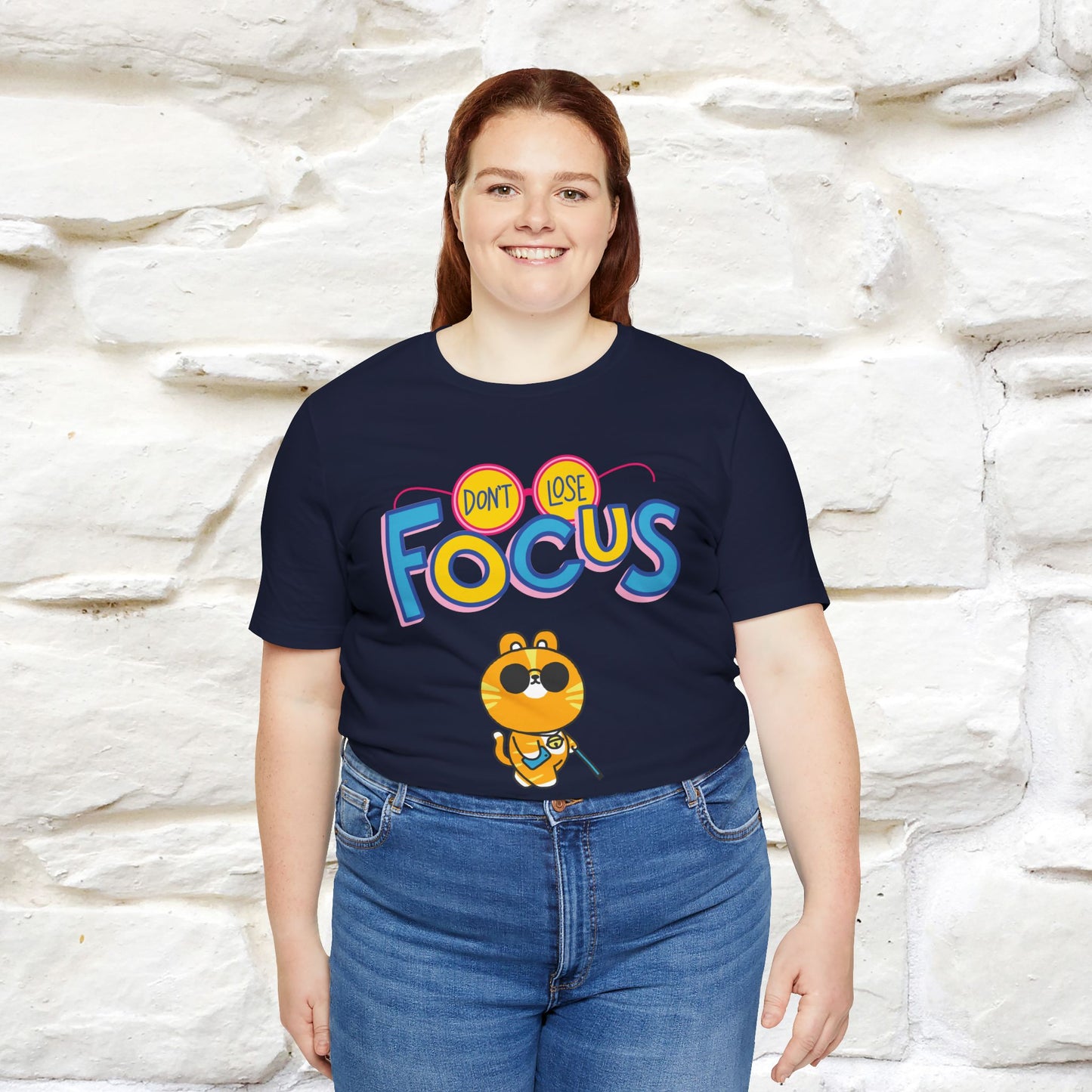 ''Don’t Lose Focus'' Cat T-Shirt | Nunu&Miao Studio - Nunu&Miao Studio