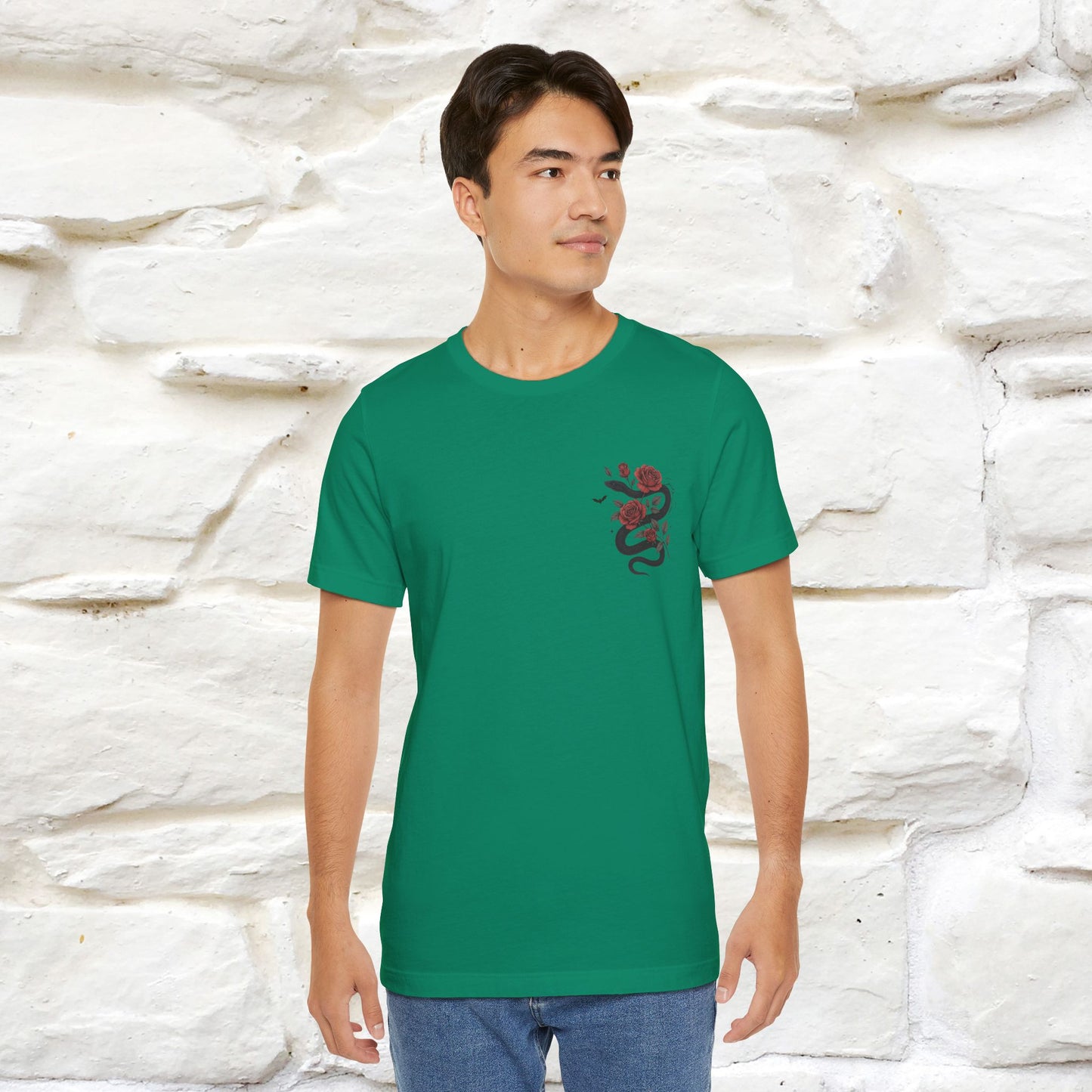 "The Rose and The Snake " Halloween T-shirt |Nunu&Miao Studio - Nunu&Miao Studio