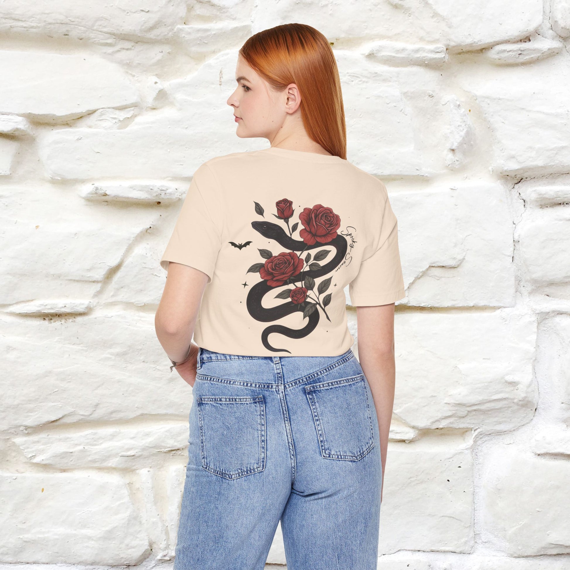 "The Rose and The Snake " Halloween T-shirt |Nunu&Miao Studio - Nunu&Miao Studio