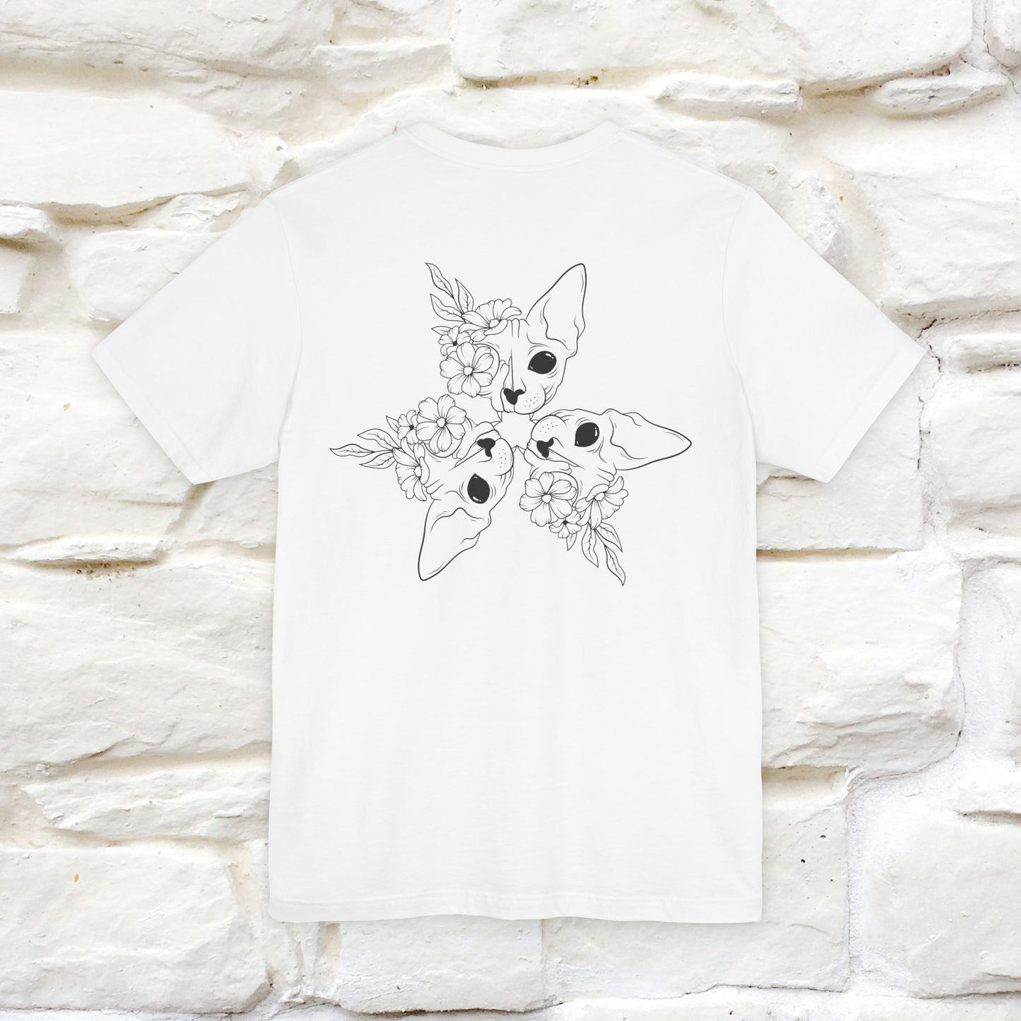 "Trinity'' Cat T-Shirt Front and Back Design | Nunu&Miao Studio - Nunu&Miao Studio