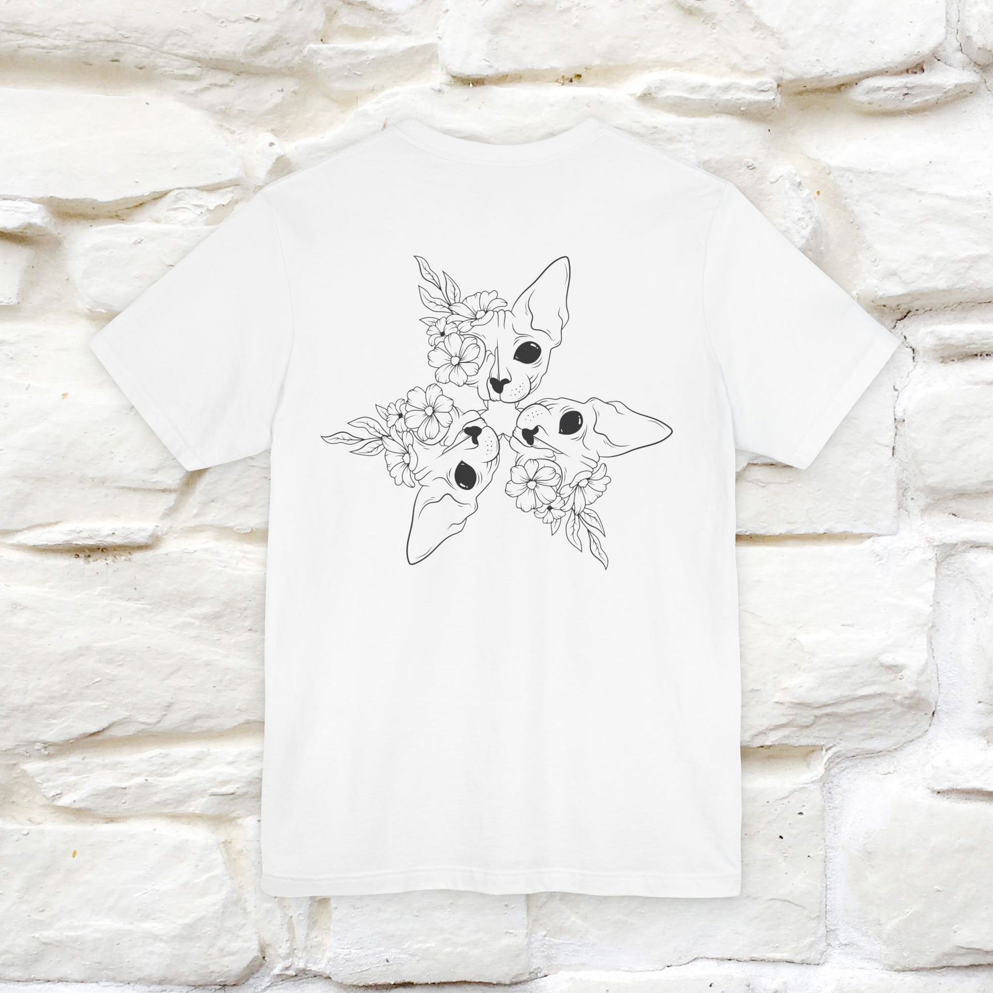 "Trinity'' Cat T-Shirt Front and Back Design | Nunu&Miao Studio - Nunu&Miao Studio